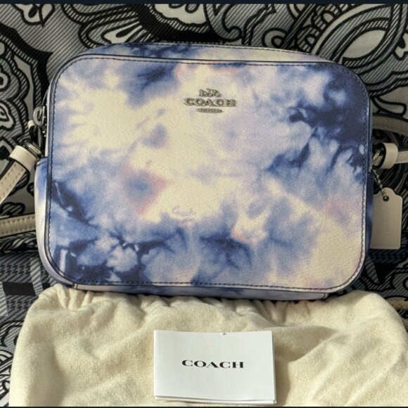 Coach Handbags - Coach Blue Tie-Dye Crossbody Bag